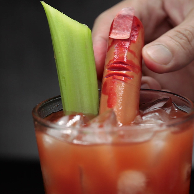 Bloody Mary Finger | Halloween Cocktail Recipes