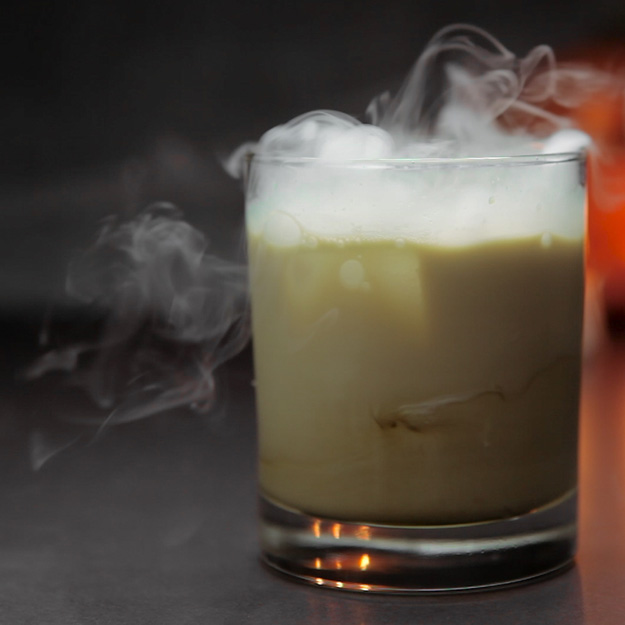 Ghastly White Russian | Halloween Cocktail Recipes