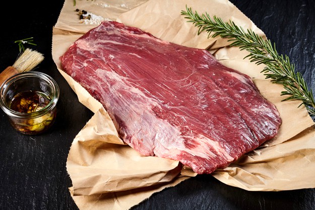 lean raw flank steak roasting | The Best Damn Steak Cuts You Need to Know for Christmas